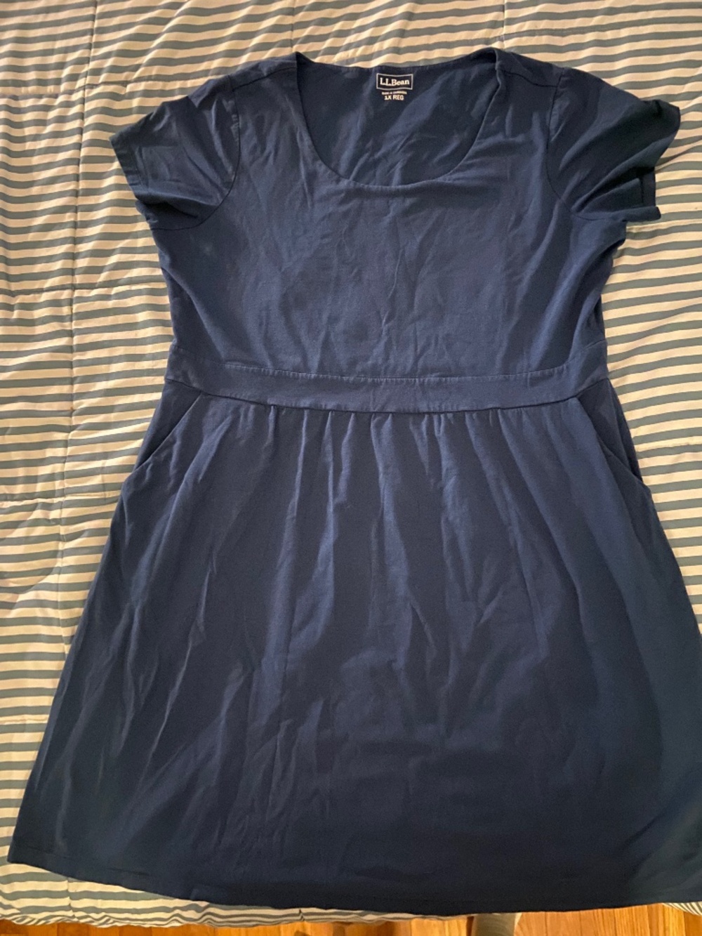 Lands End Short Sleeve Dress 1X